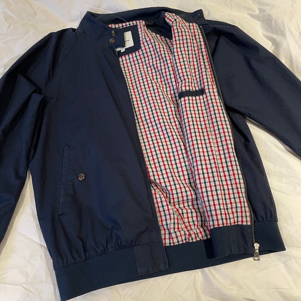 Exellent Condition Ben Sherman Harrington Bomber in Navy Blue (M)
